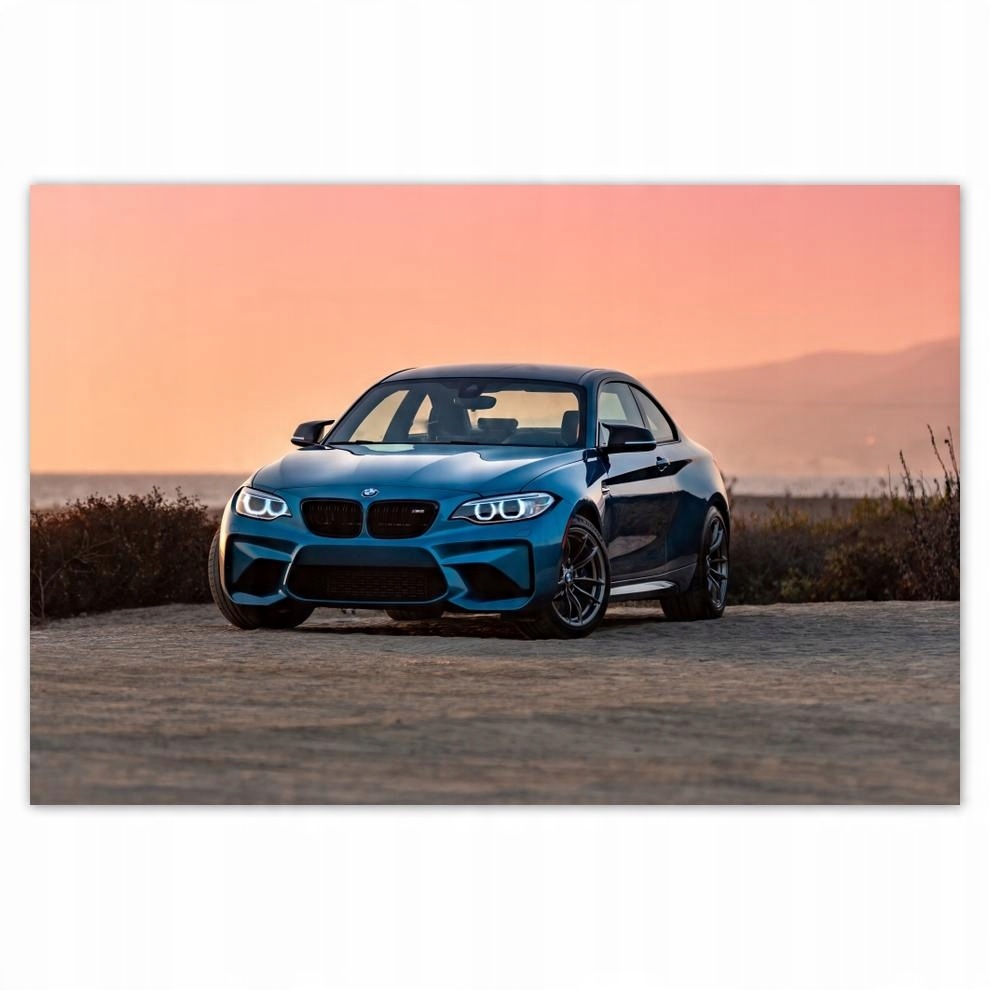 

Plakat 60x40 Zachód słońca Bmw Auto