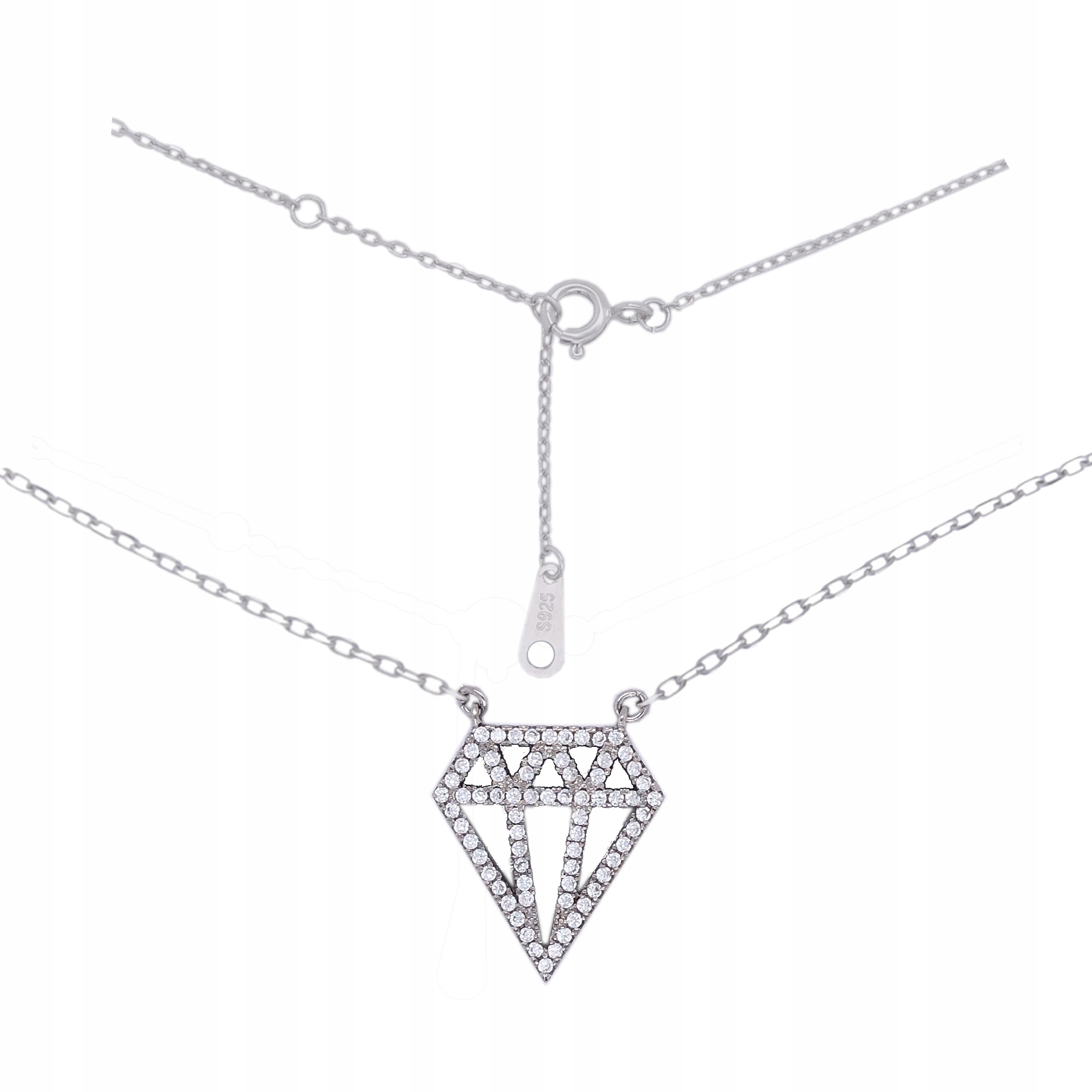 Náhrdelník Ag 925 diamant s zirkony 340722NS
