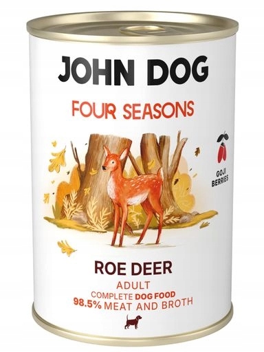 5x JohnDog Four Seasons Autumn Adult Zvěřina 400g