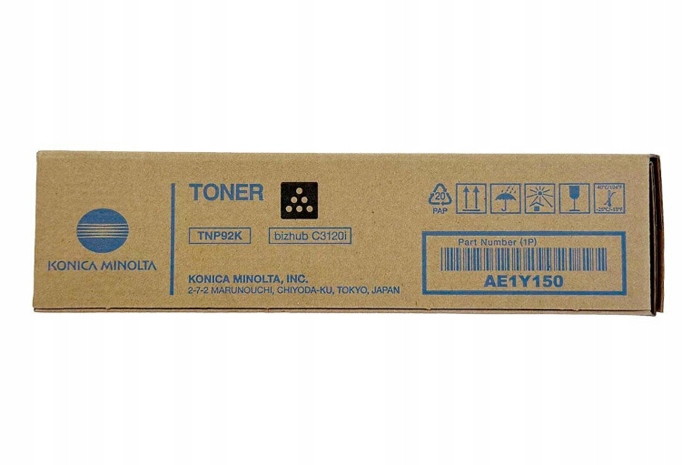 Originálny toner Black Konica Minolta Bizhub C3120i (TNP92K, TNP-92K, AE1Y1
