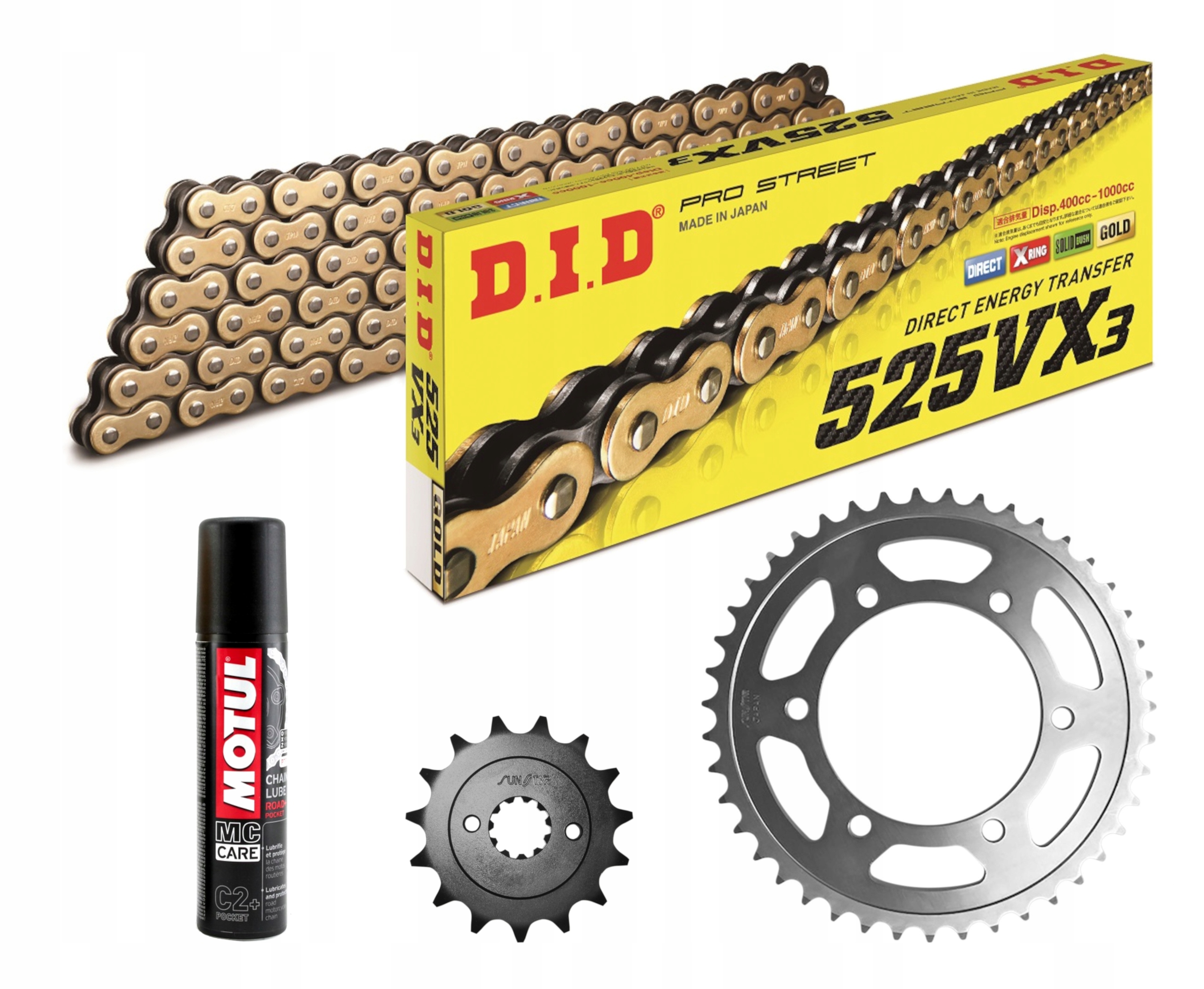 507489 - Цепь привода MT-09 16-17 TRACER DID525VX3 GB