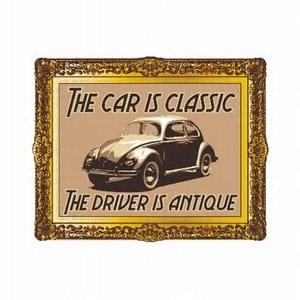 

The Car Is Classic naklejka Vw Garbus Kafer Beetle
