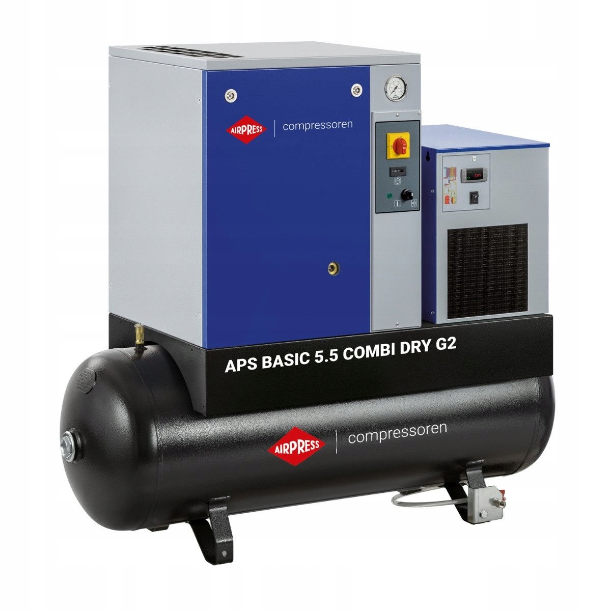 Airpress Skrutkový kompresor Aps 5.5 10 bar 5.5 KM/4 kW 516 l/min 200 l