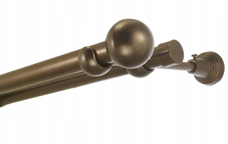 

Karnisz metalowy fi 19 podwójny 100 cm bez żabek