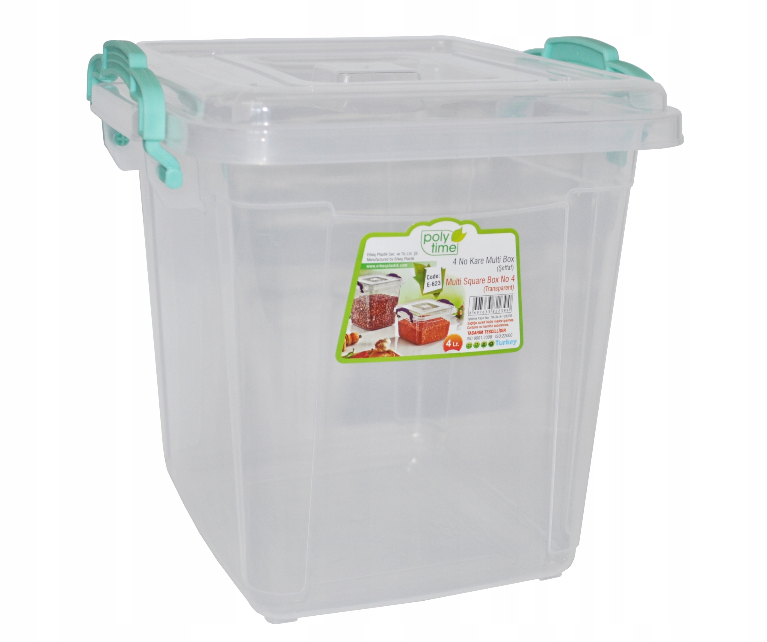 

Pudło Pojemnik Plastikowy Pokrywa 4L Wytrzymały