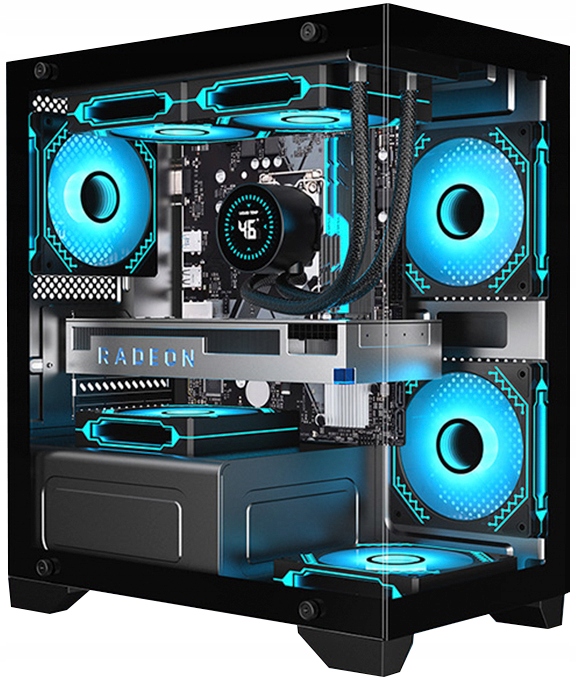 Obudowa cased M350 black midi tower czarny