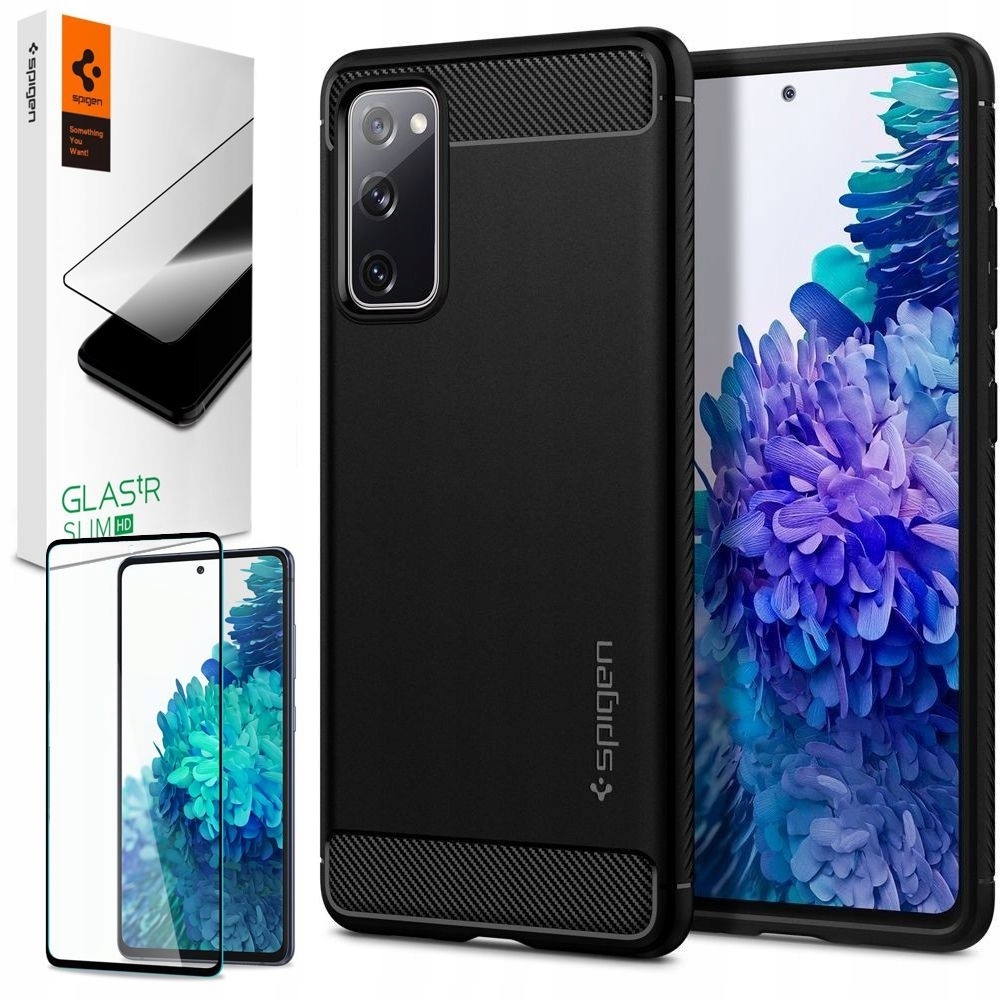 ZESTAW SPIGEN Etui Rugged + SZKŁO do Galaxy S20 FE