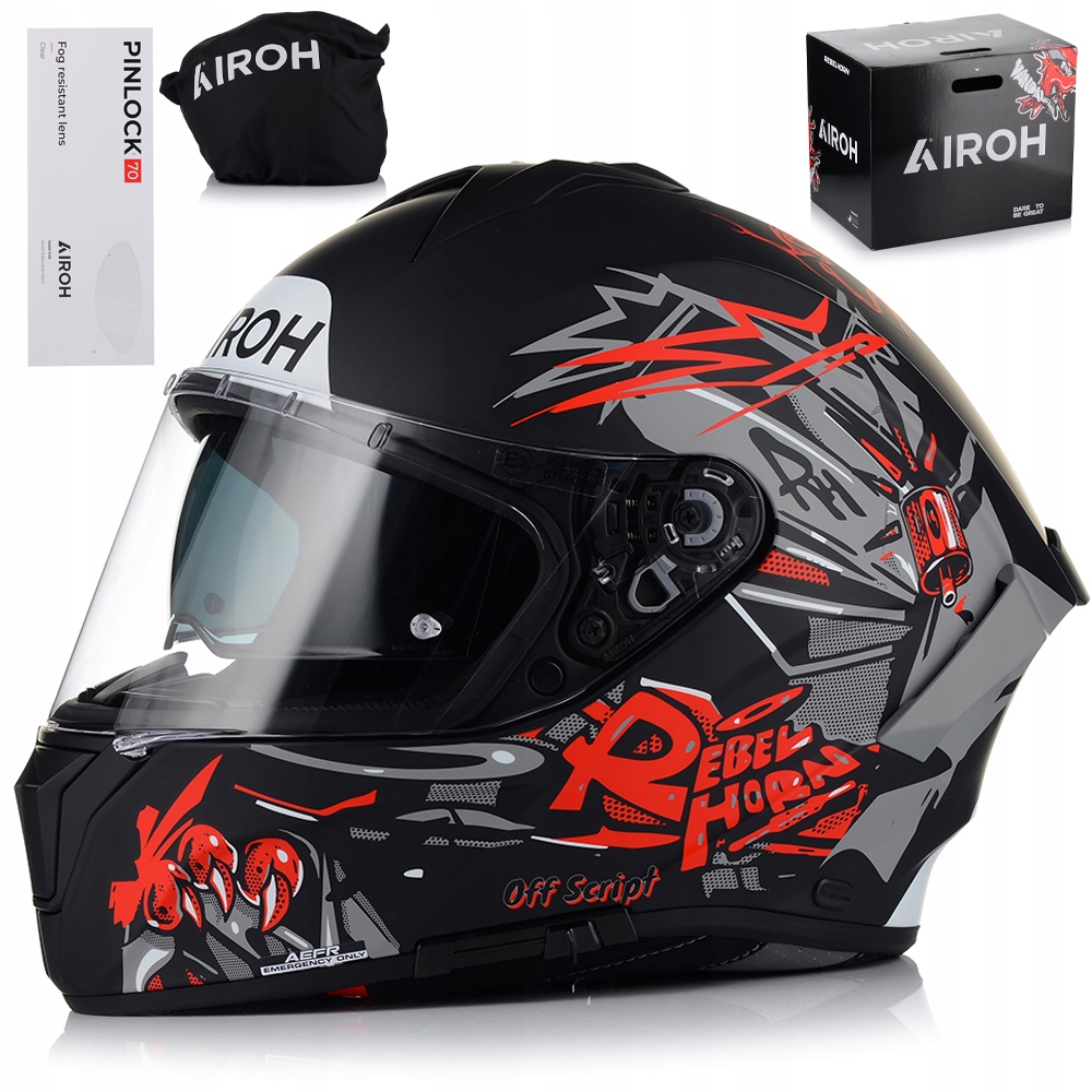 Motocyklová Prilba Airoh Spark 2 Cruze Mat Graffiti Clona Pinlock
