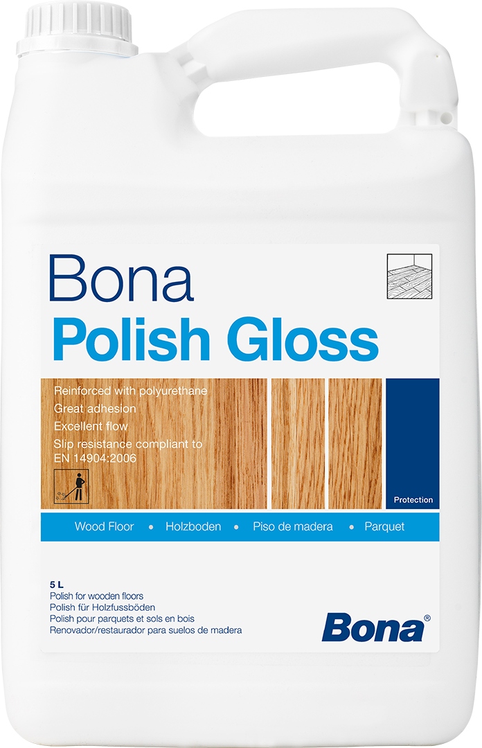 Bona Polish Gloss 5L pasta na údržbu lakovaných dřevěných podlah