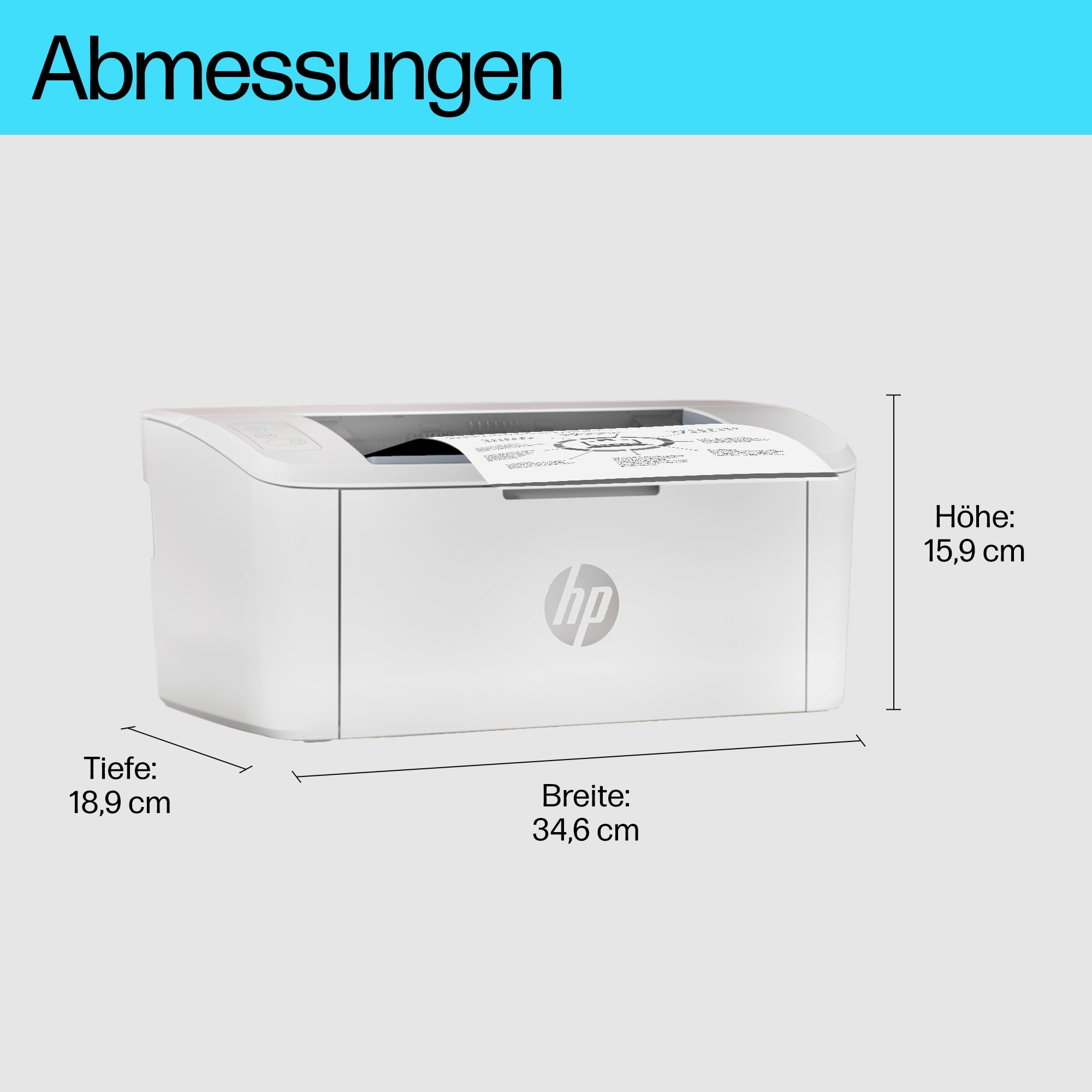 HP LaserJet M110w Drukarka Laserowa Czarnobiała WiFi AirPrint HP Smart App — miniatura 4