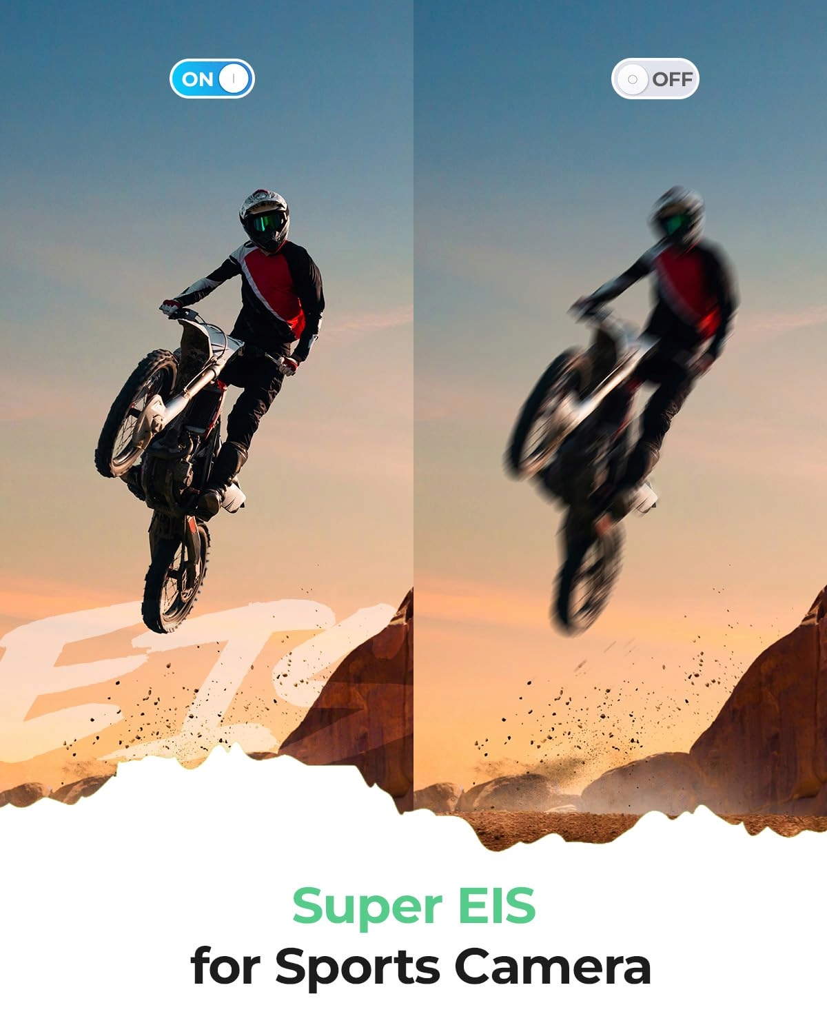 YOLANSIN Kamera Sportowa 4K 60fps Wodoodporna 40m WiFi 170° 48MP Zestaw — miniatura 5
