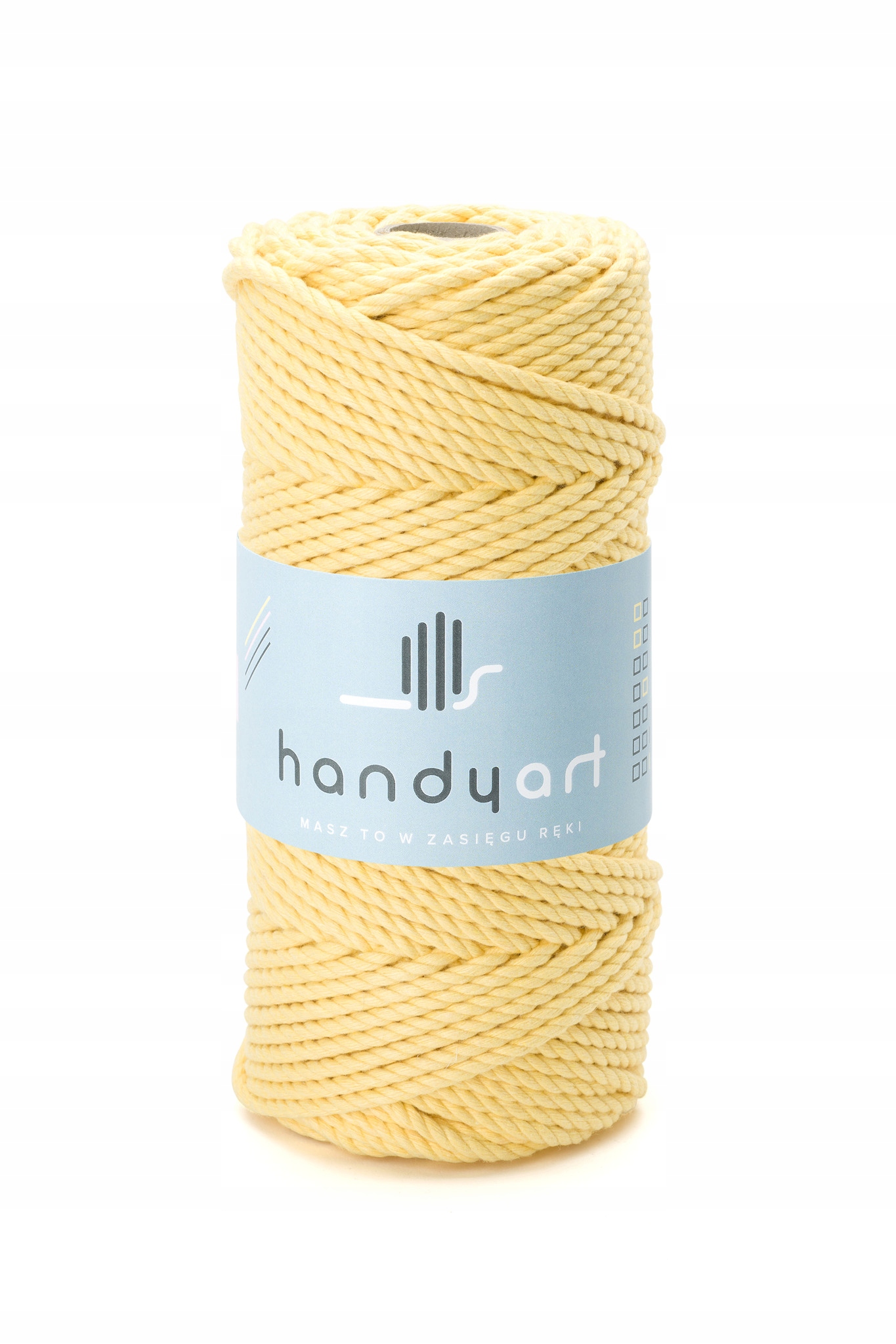 Sznurek do makramy bawełniany 3PLY banana 3mm 100m