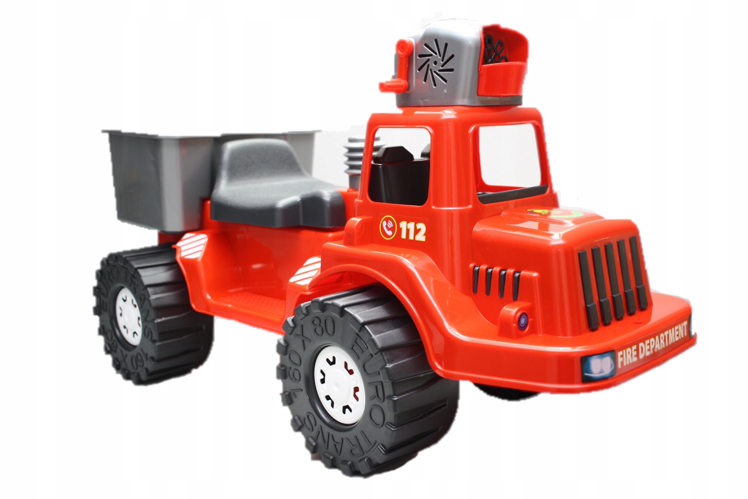 Duży jeździk, 71 cm, PUSZCZAJĄCY BAŃKI MYDLANE STRAŻ Kod producenta 96032