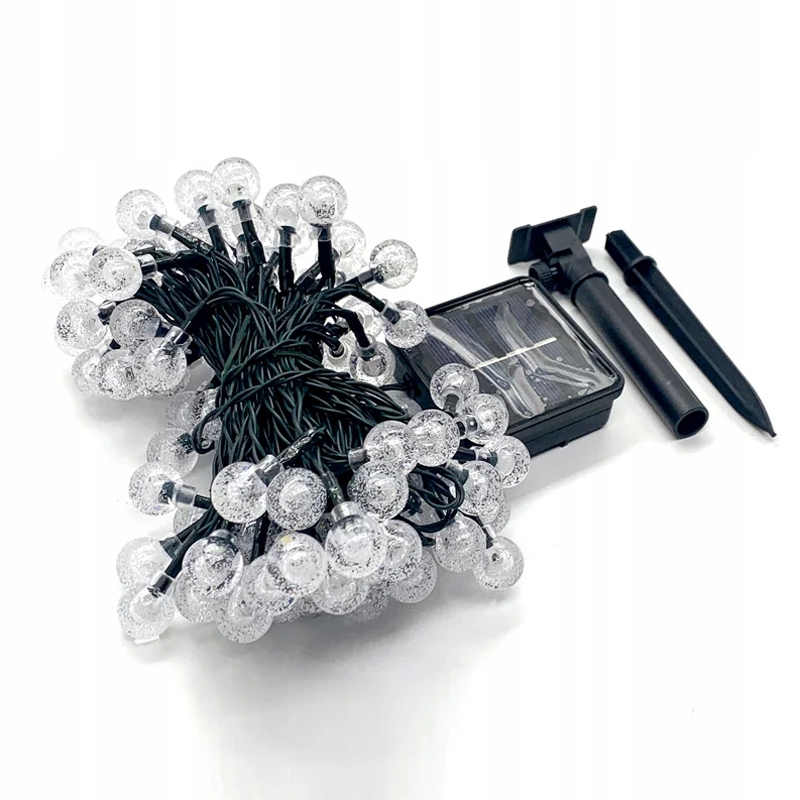 GIRLANDA SOLARNA OGRODOWA LAMPKI SOLARNE 50 ŻARÓWEK LED 9,5M BĄBELKI Marka Red Garden