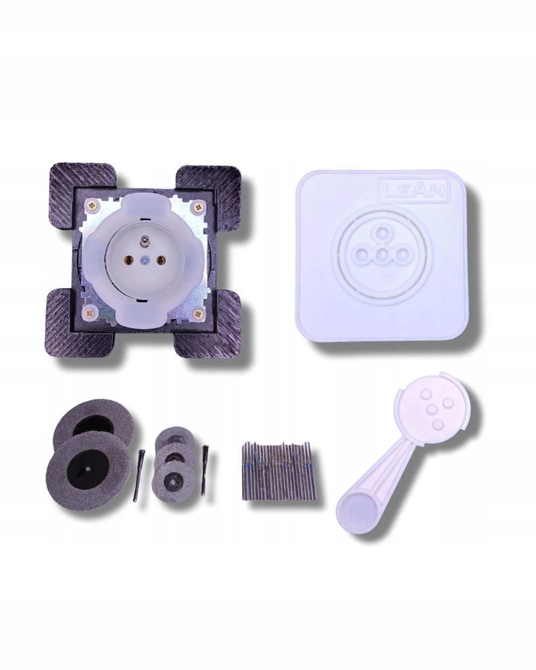 Skrytá zásuvka 1x pro světlé dlaždice