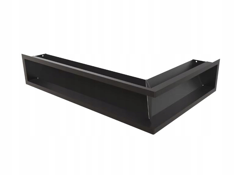 Rohová mřížka Luft levá černá 60x40x12