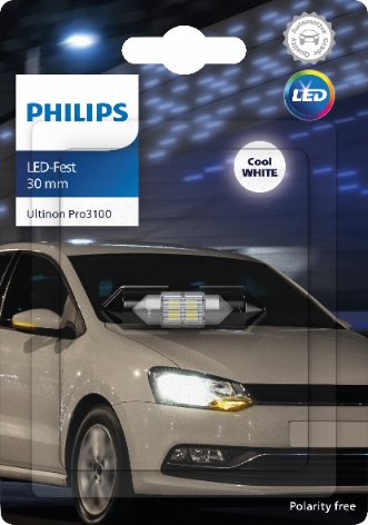PHILIPS LED C5W 30MM ULTINON PRO3100 6000K ŻARÓWKA