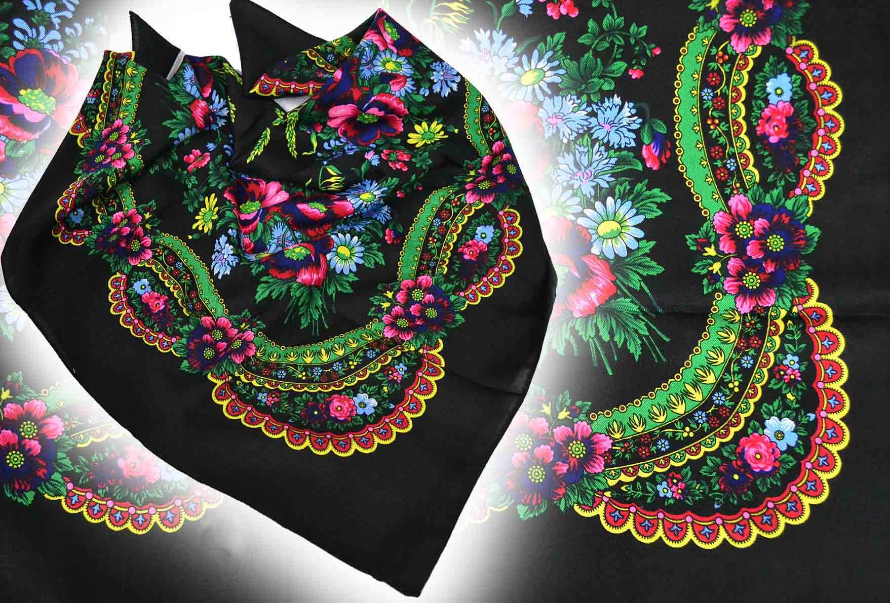 

Chusta Ludowa Chustka Góralska Folk 72 Kolor