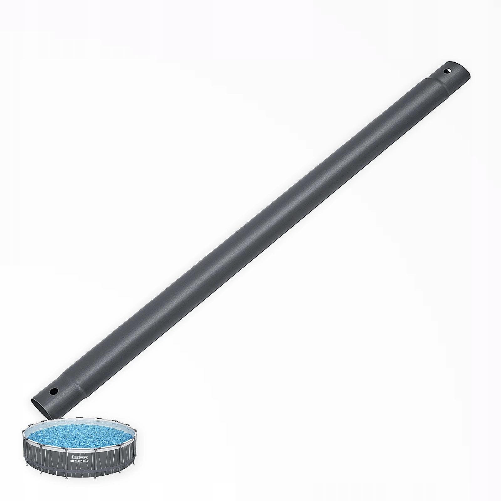 Šedá horizontální trubka Bestway 561JW Steel Pro Max do bazénu trubka