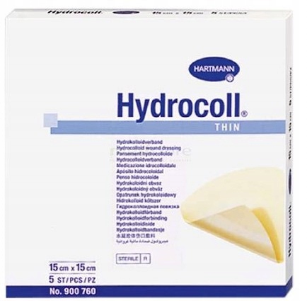 

Hartmann Hydrocoll thin 15 cm x 15 cm 5 szt.