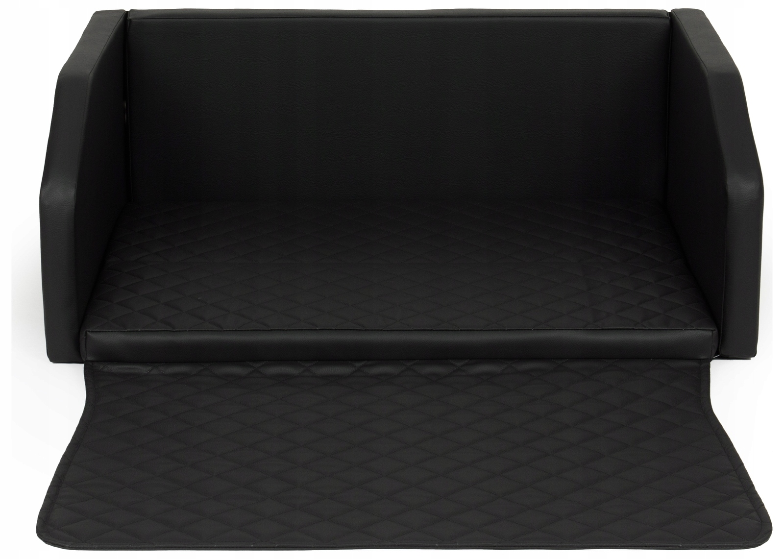 Skládací přepravka do auta pro psa do zavazadlového prostoru s matrací a pásem