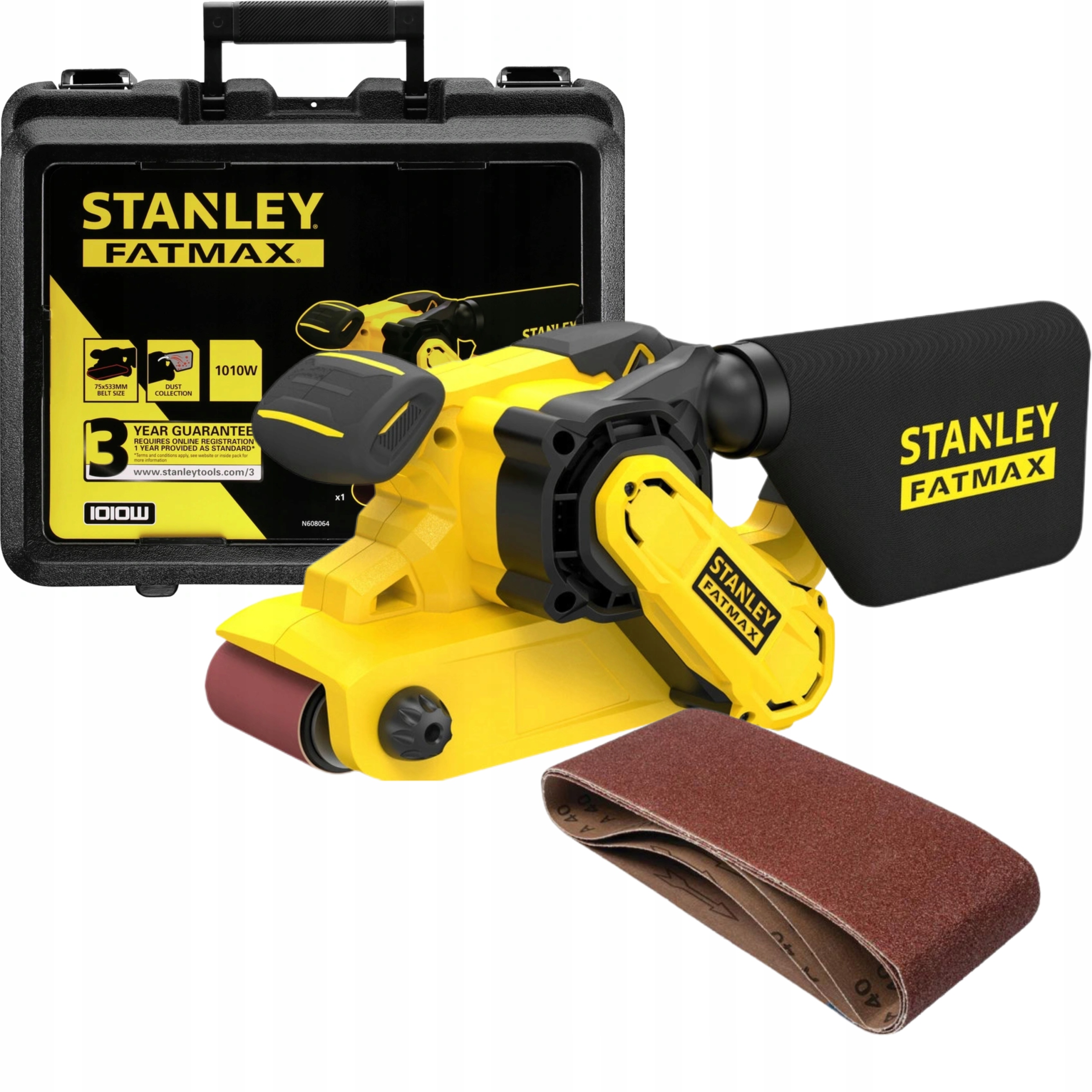 

Szlifierka Taśmowa 1010W FMEW204K Stanley Fatmax