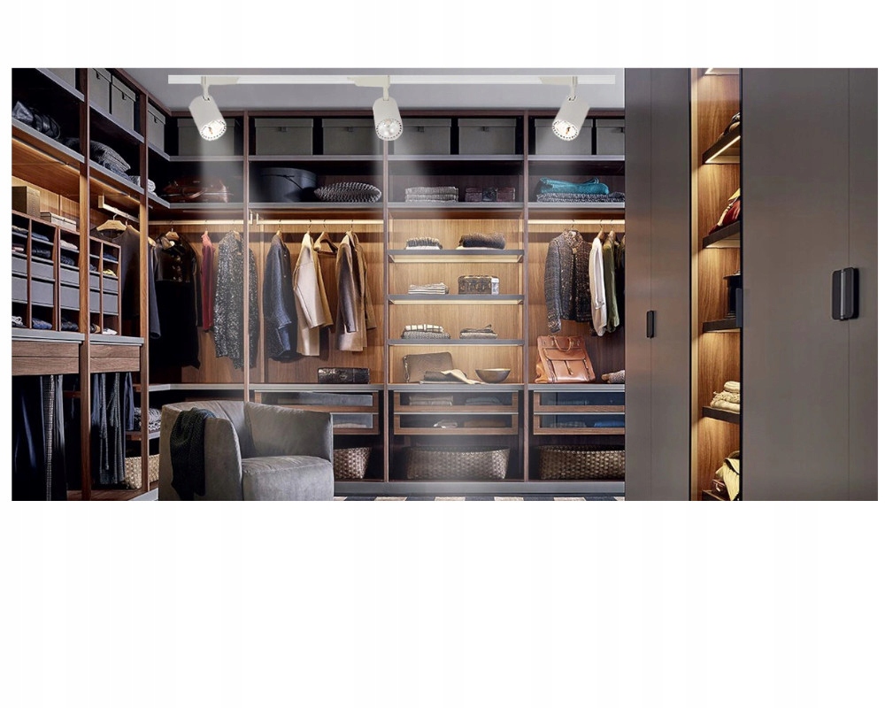 4xOŚWIETLENIE SZYNOWE REFLEKTOR BIAŁY +ŻARÓWKA Rodzaj gwintu GU10