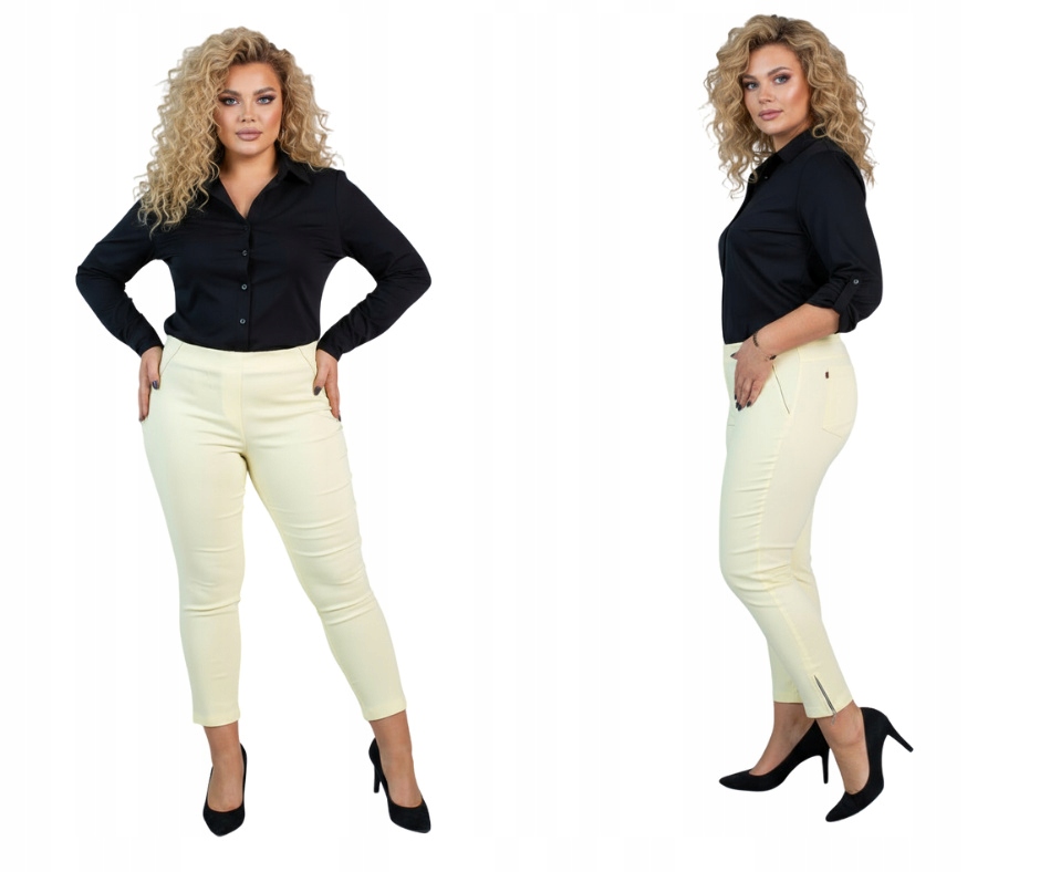 Kalhoty Cevlar se zipy, barva banánová, velikost 52