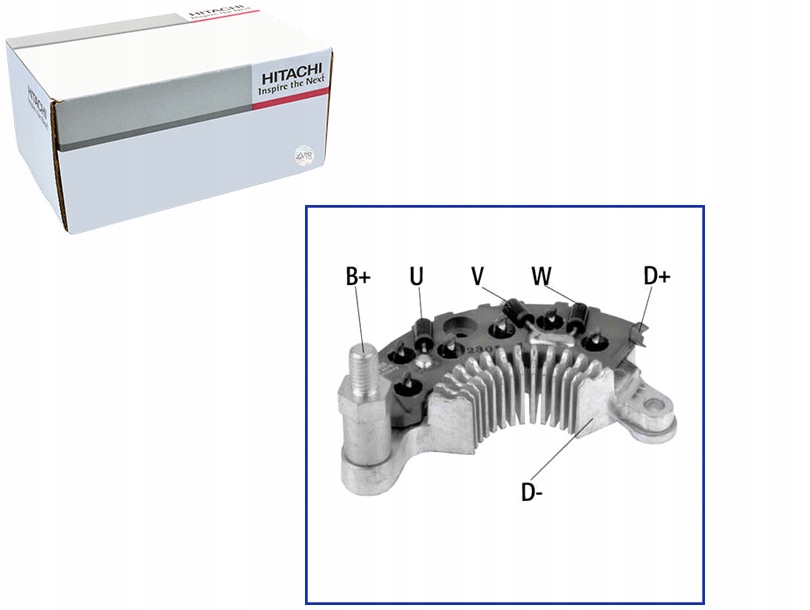 MOSTEK PROSTOWNICZY ALTERNATORA 40A HITACHI