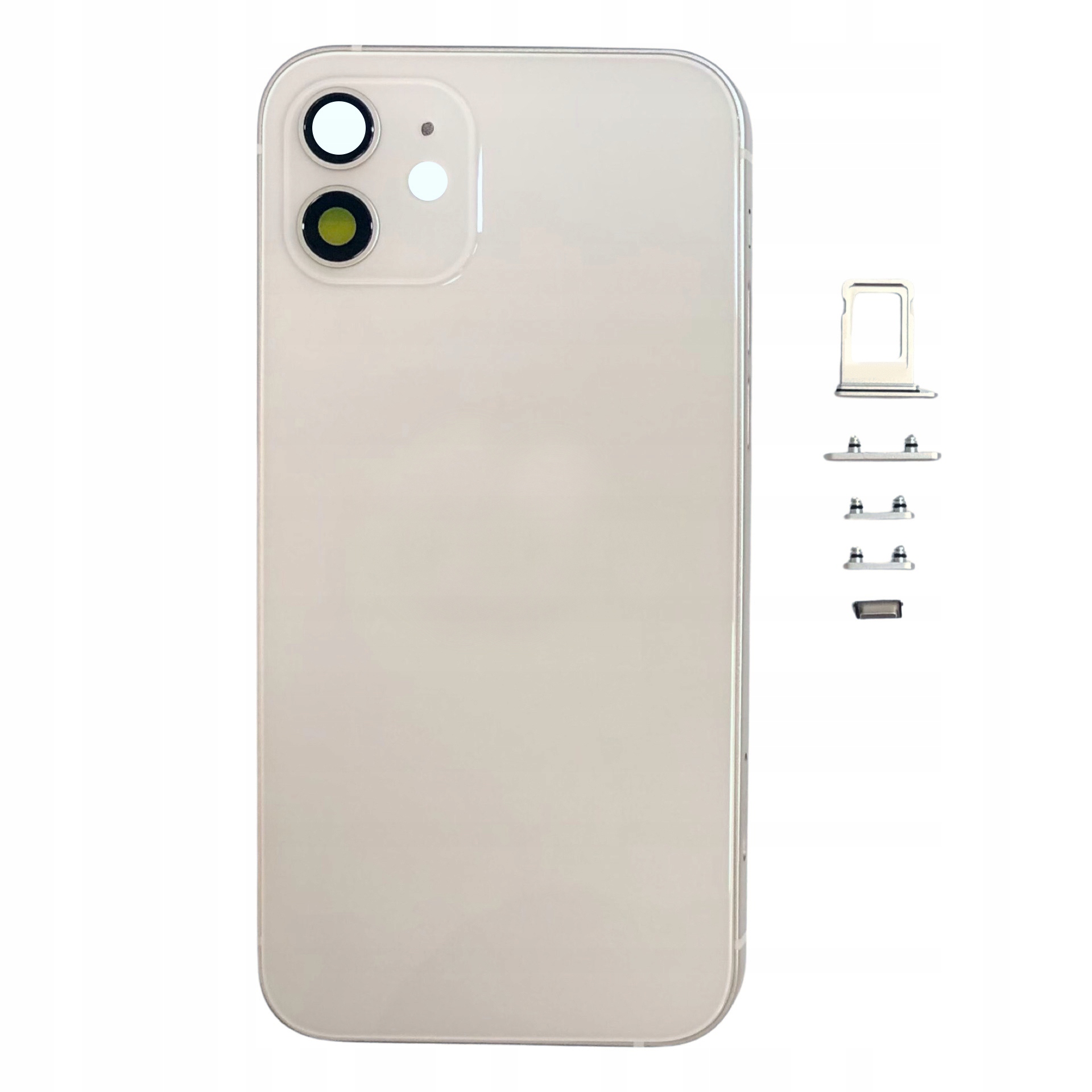 Korpus Obudowa Tylny Tył Plecy Ramka Obudowy Do Apple iPhone 12 White Biały