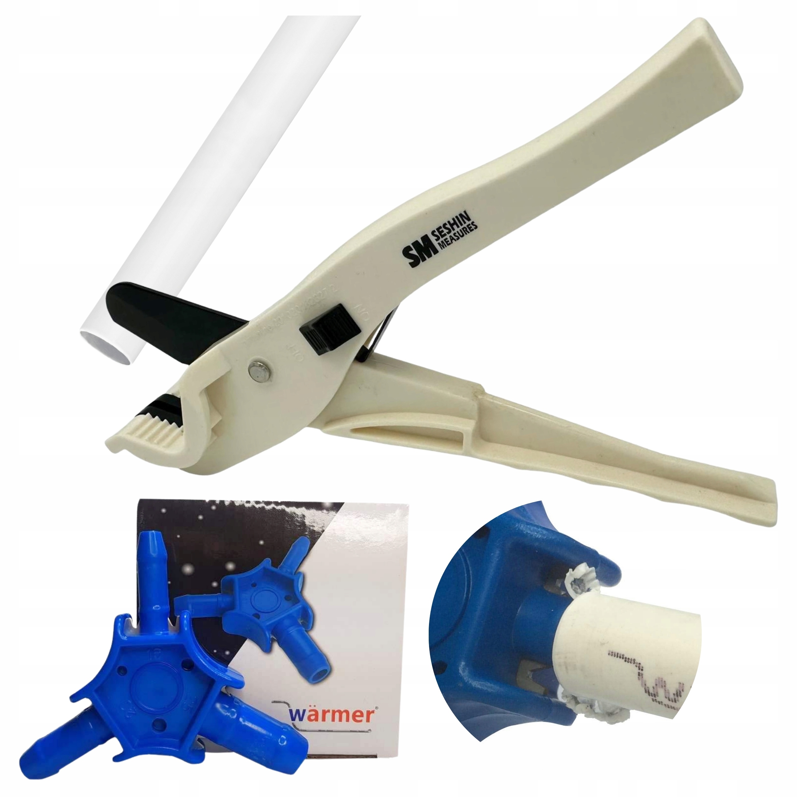 Obcinak Do Rur PEX Nożyce Do Cięcia PP PE PCV + Kalibrator PEX 16 20 25