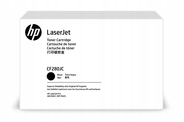 Originálny čierny toner Hp LaserJet Pro 400 M401, M425 (80JC CF280JC), komp