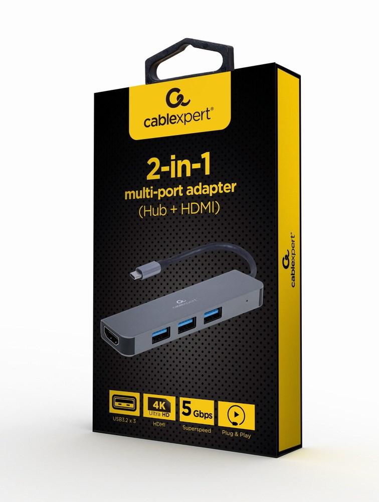 Gembird Multi Adapter Usb Type-c 2 W 1 Hub Usb Hdmi