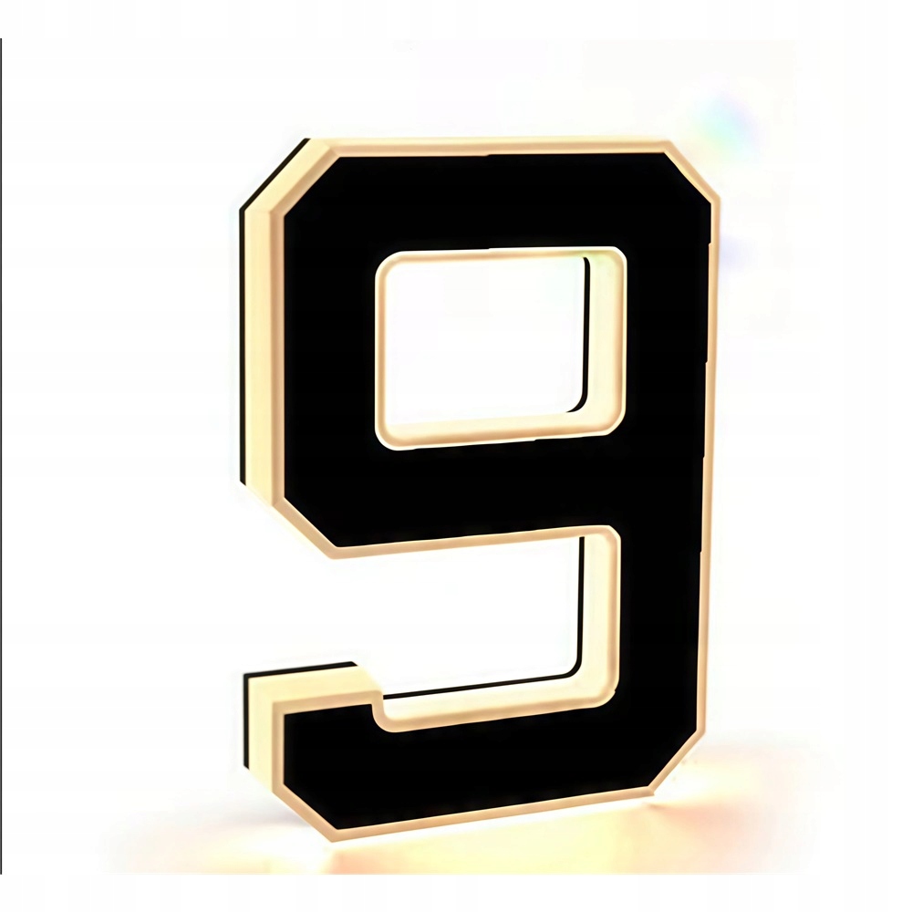 NOWOCZESNE NUMERY DOMOWE Z OŚWIETLENIEM LED WODOODPORNE ZEWNĘTRZNE