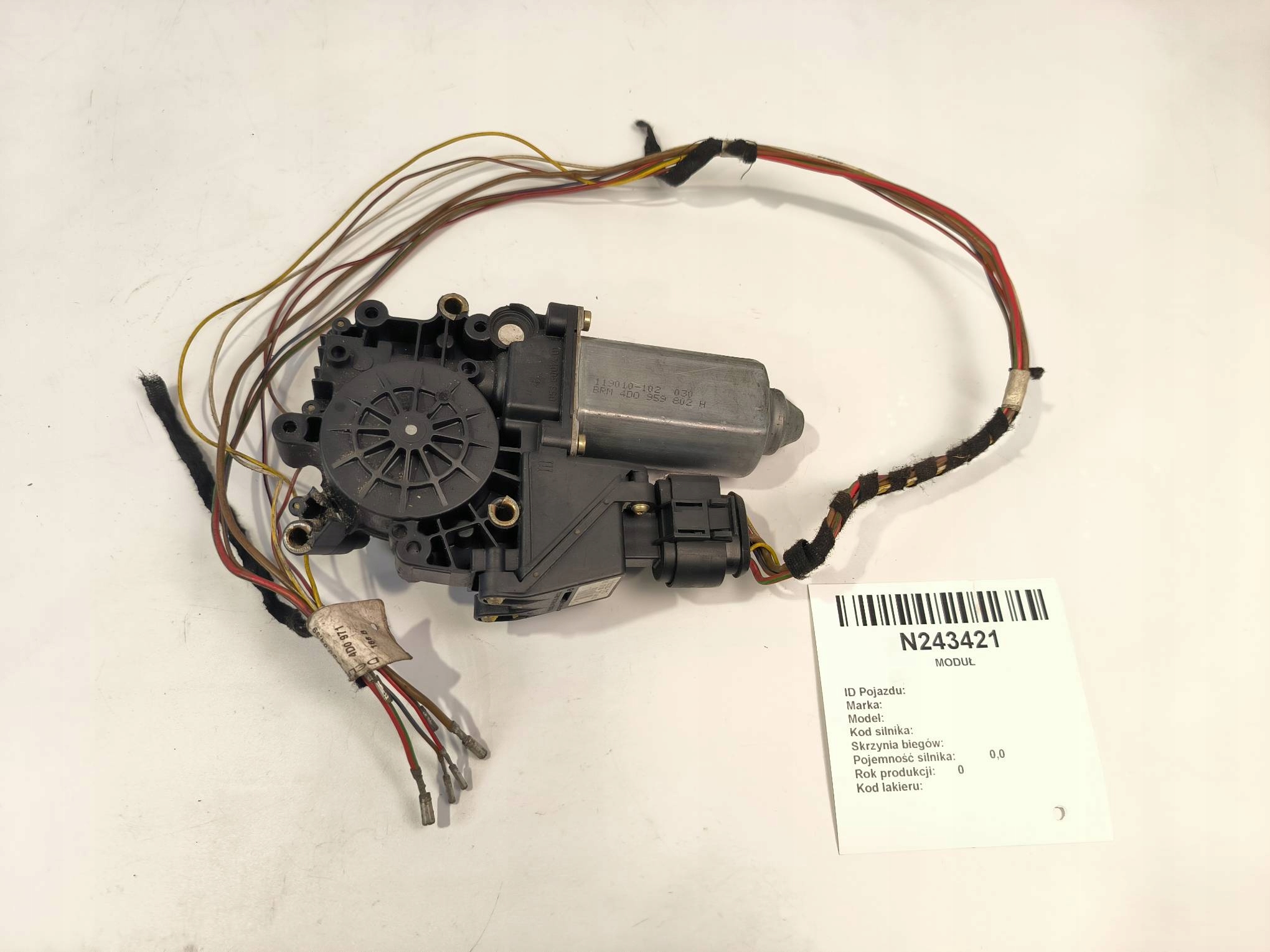 mini motor windows PT 4D0959802H AUDI A8 D2