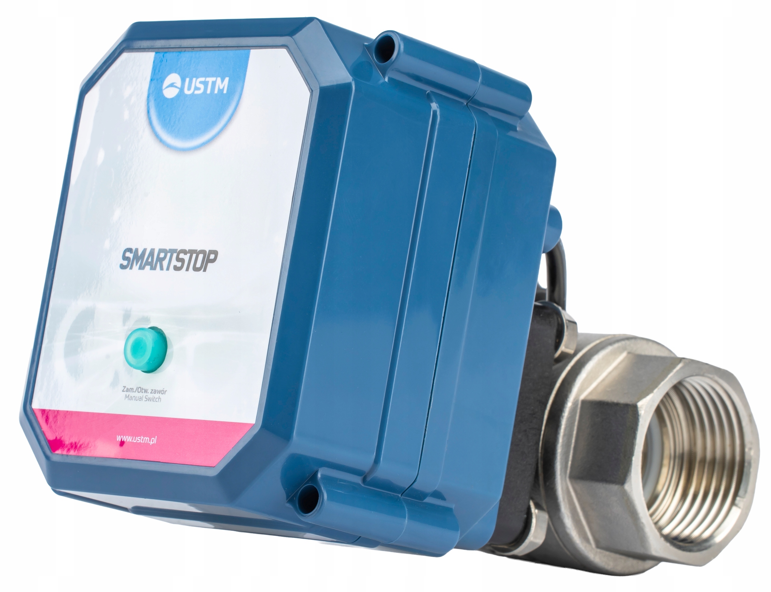 Zawór antyzalaniowy Smartstop 3/4" Ustm+ 3 Czujniki Bezprzewodowy Wifi Tuya