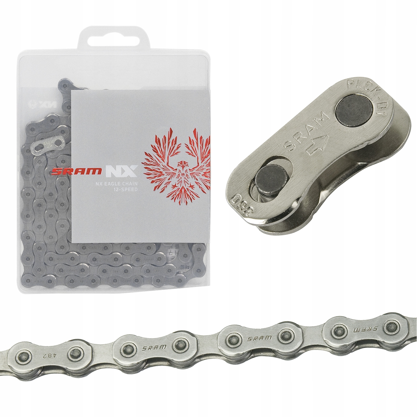 

Łańcuch Sram Nx Eagle 12-rz 126 ogniw spinka Eagle
