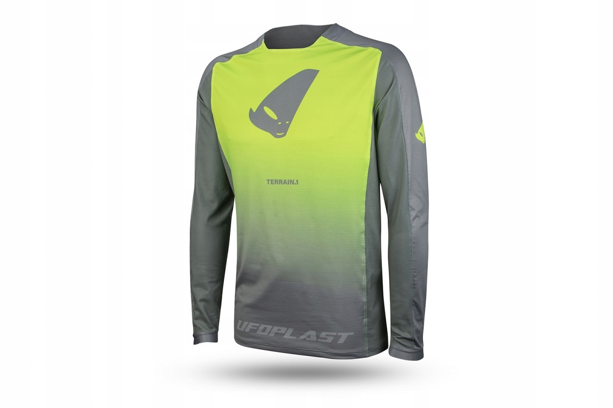 Ufo Koszulka Rowerowa Mtb E-bike Terrain LV1 Jersey Długi Rękaw Szary XL