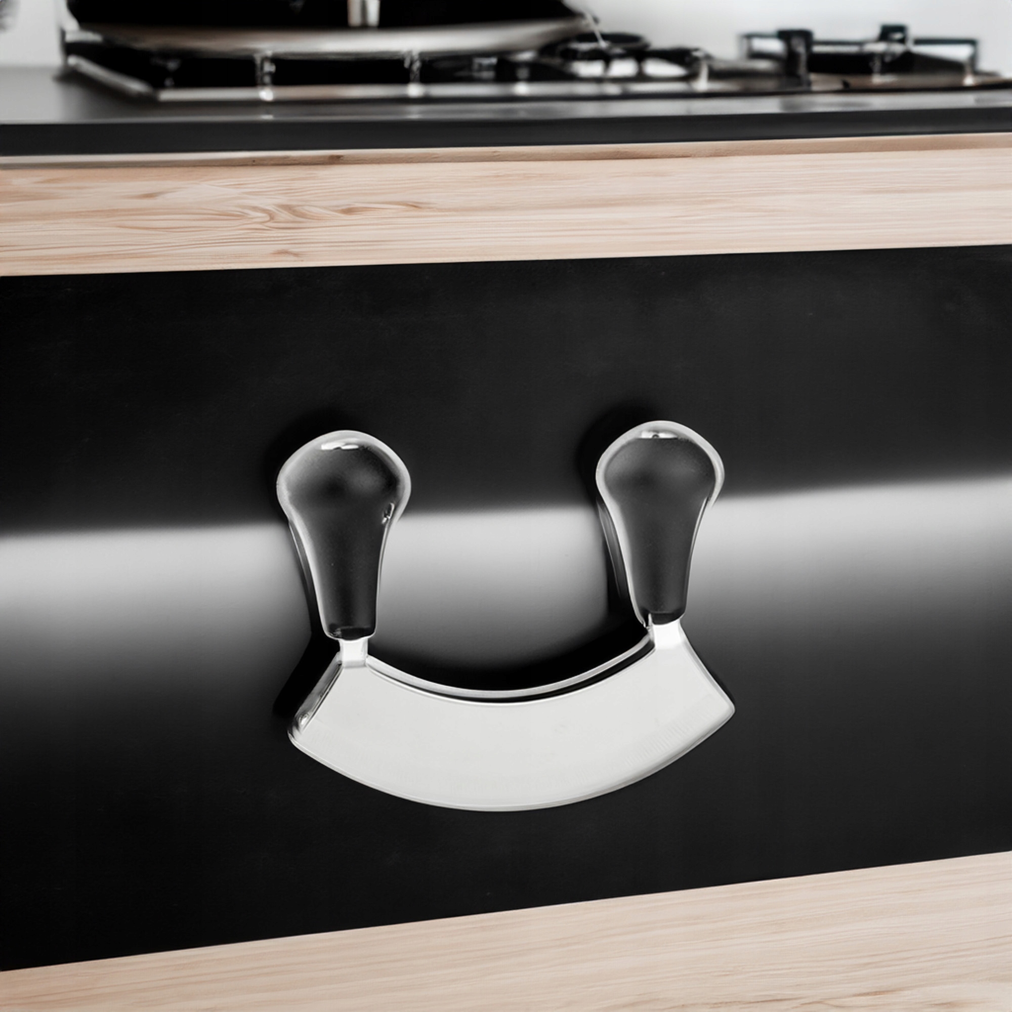 SIEKACZ DO ZIÓŁ STALOWY NOŻYK Z OSTRZEM DO KROJENIA NATKI 14CM