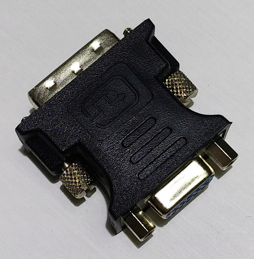 

Konwerter przejściówka DVI męski na Vga monitor