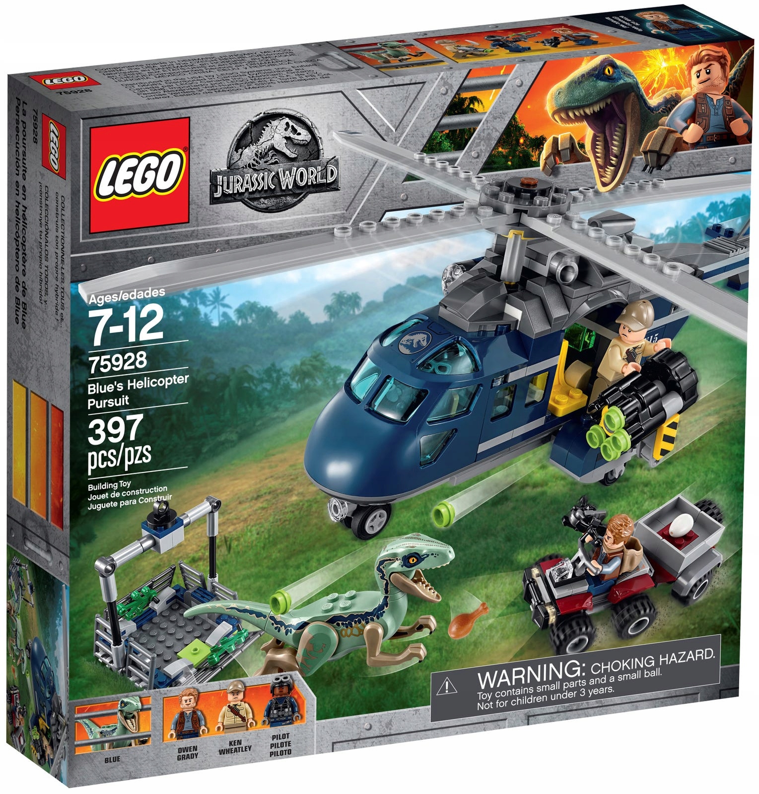 Lego Jurassic World 75928 Pościg za śmigłowcem