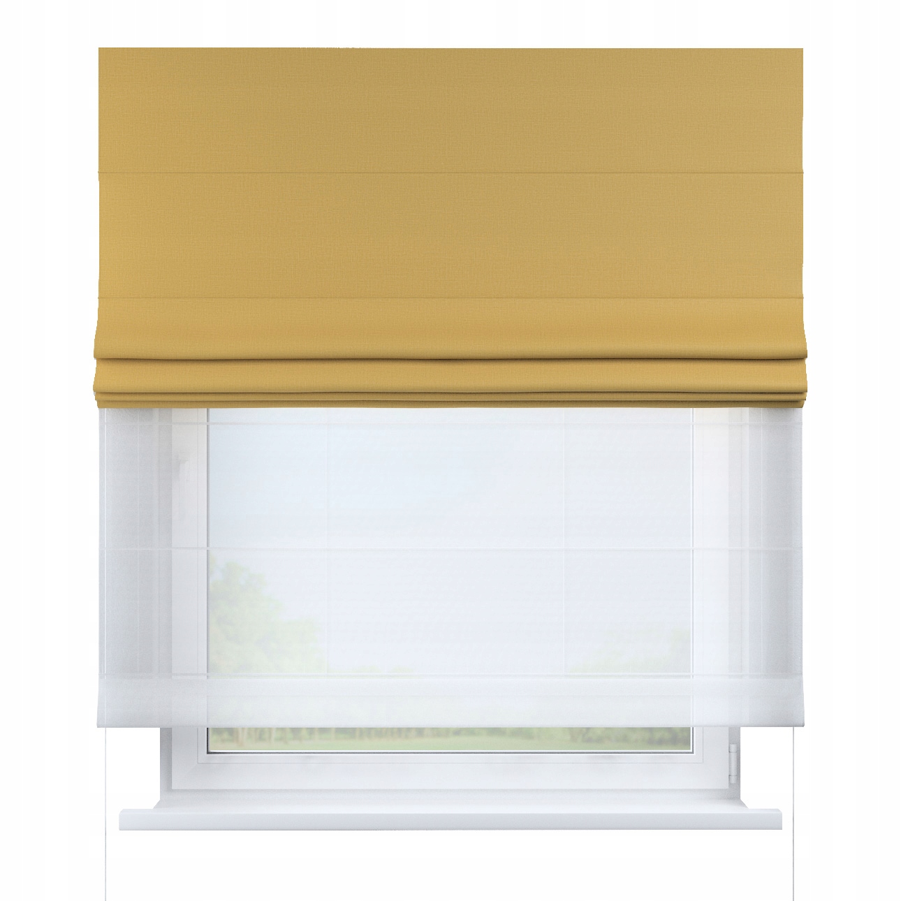 Hotová římská roleta Duo 140 x 180 cm oranžová