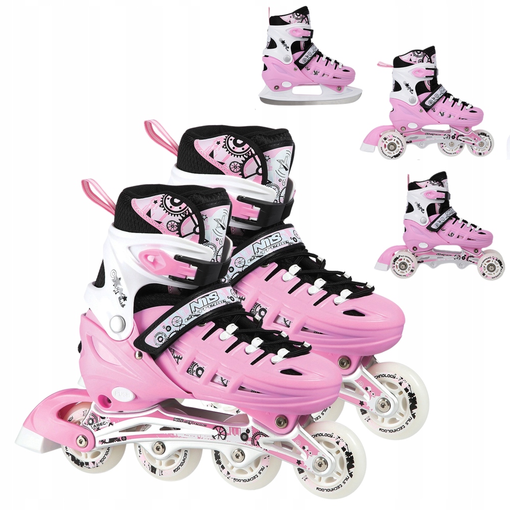 4v1 Brusle 2v1 Kolečkové Brusle Kolečkové Brusle Nastavitelné Rekreační S Vyměnitelným Podvozkem 39-42