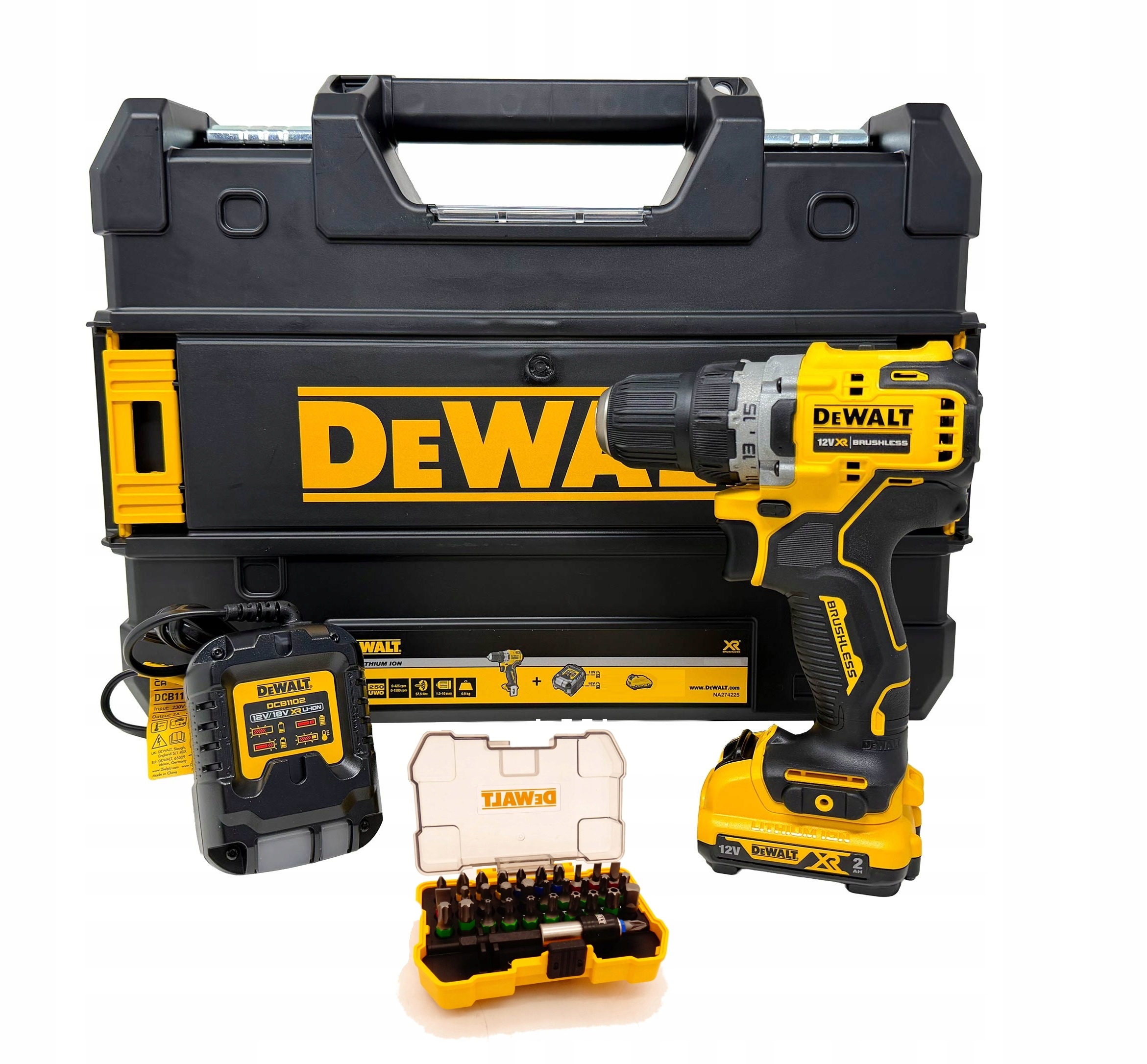 Dewalt DCD701D1 Kompaktowa Wiertarko-wkrętarka 12V Xr Zestaw 1x2Ah