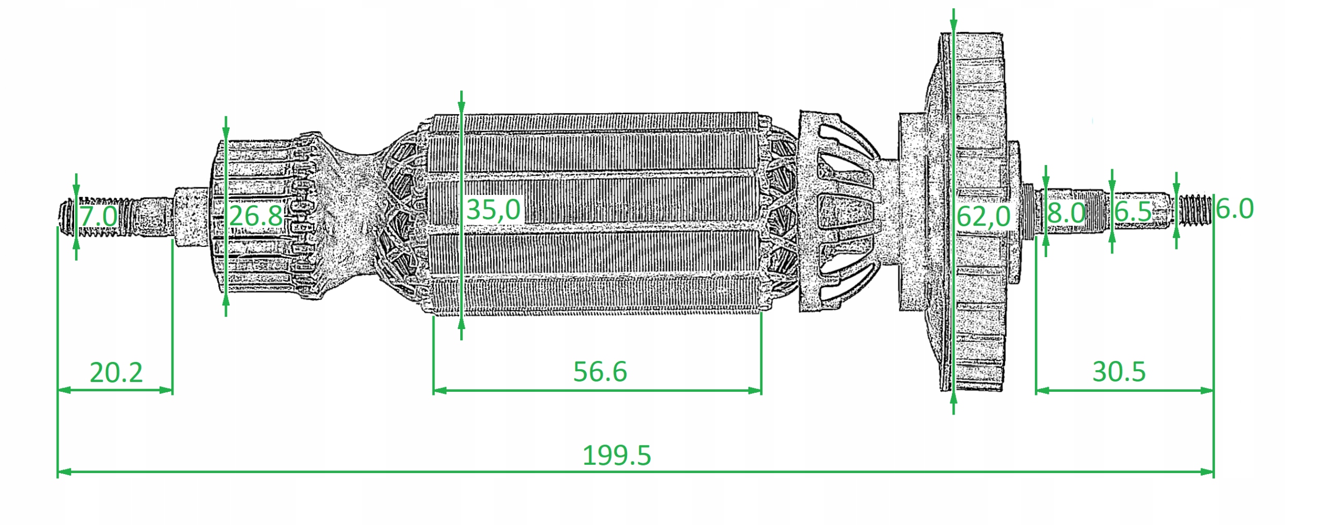 Wirnik BLACK DECKER B&D 53261251 Kod producenta 53261251