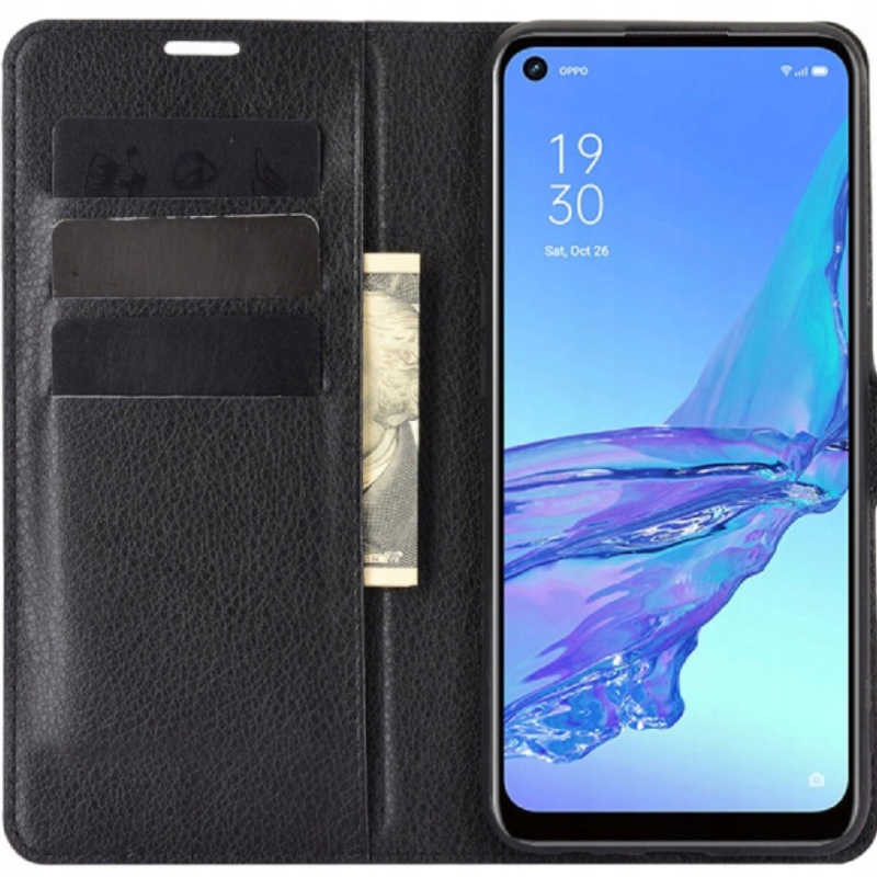 

Etui Z Klapką Portfel Litchi Do Oppo A53 2020