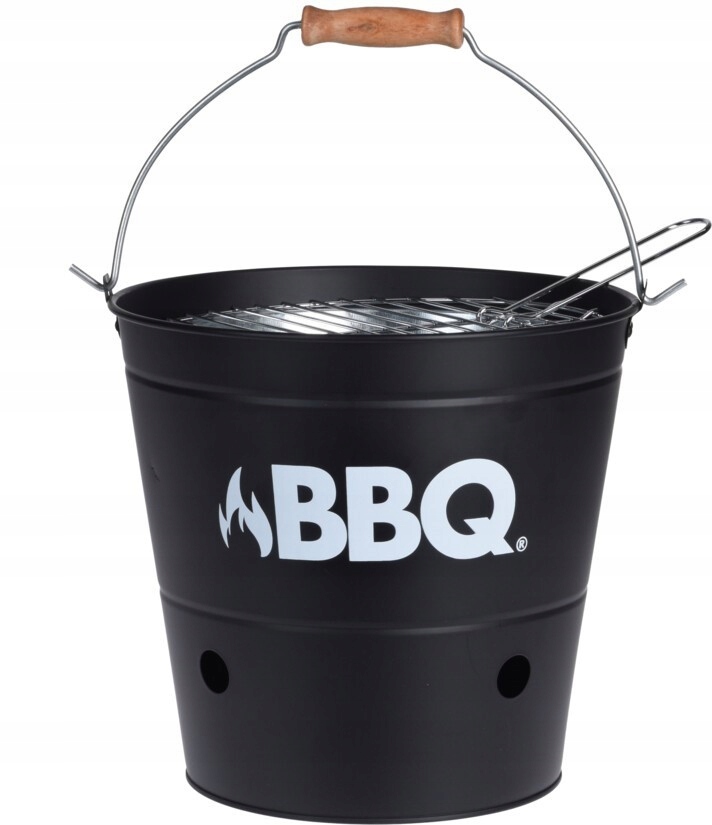 Grill turystyczny ogrodowy Bucket czarny