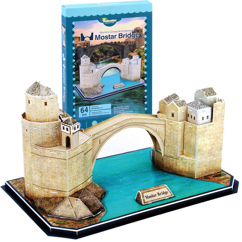 

Puzzle 3D Stary Most Mostar 64 ele ZA2900