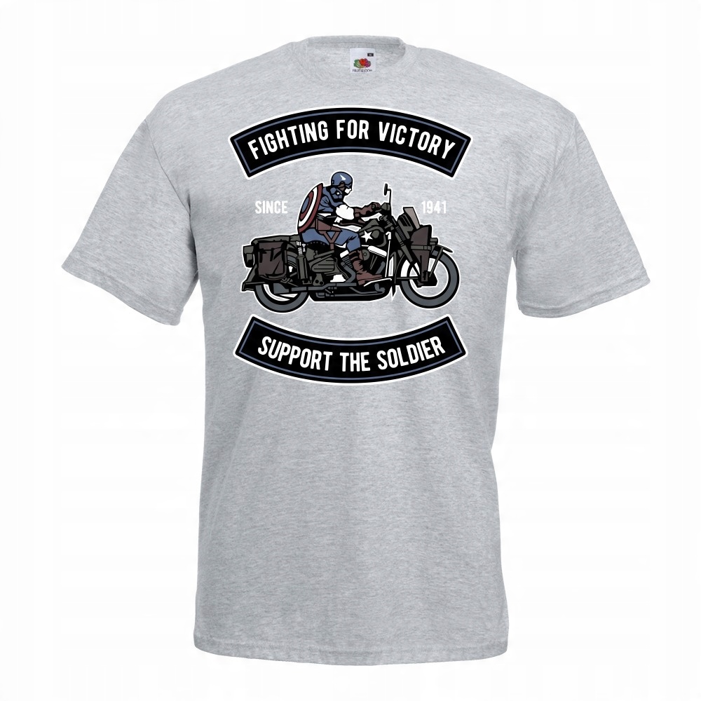 

Koszulka motor motocyklista wojsko L szara