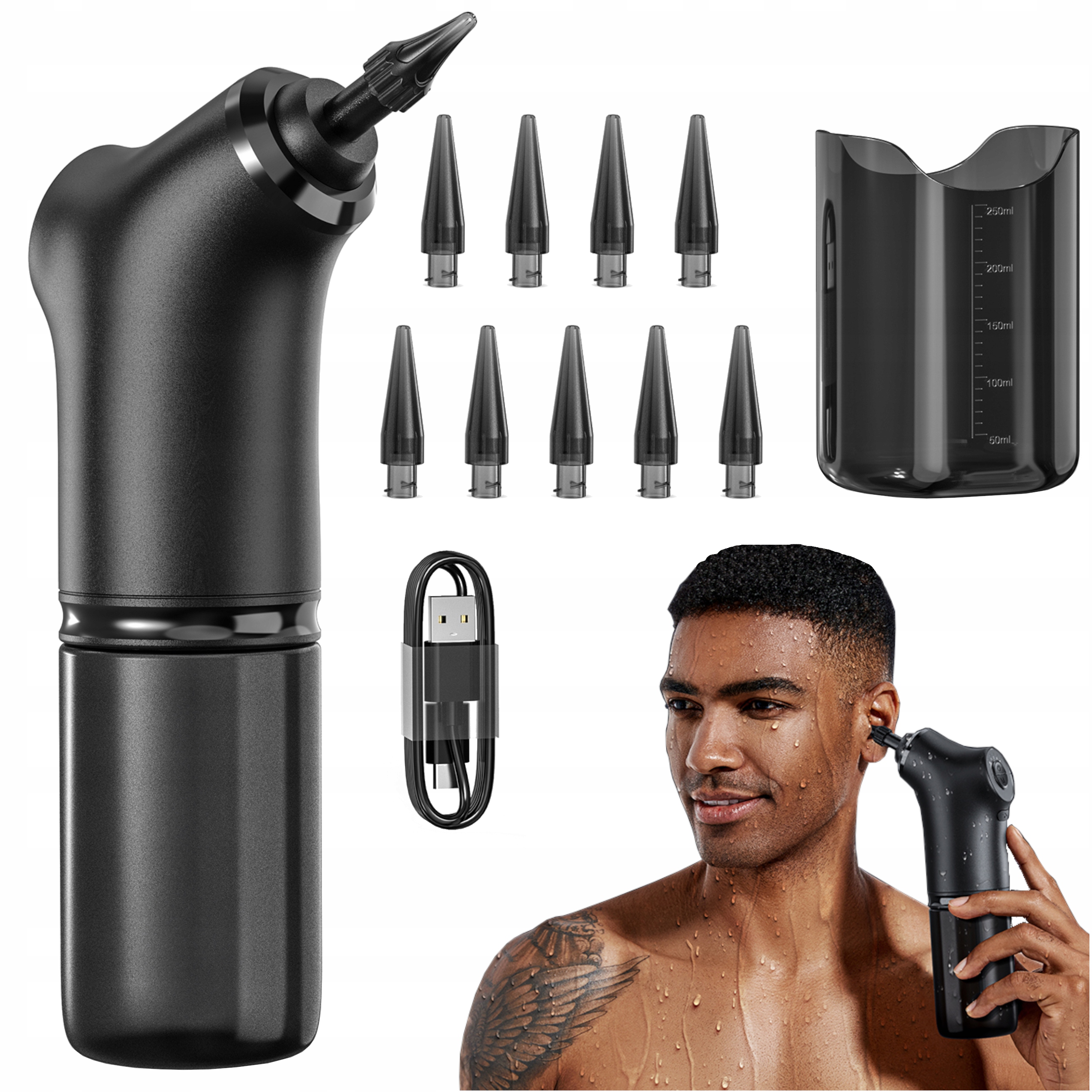 Bezprzewodowy Irygator Do Czyszczenia Uszu Urządzenie Do Płukania Woskowiny